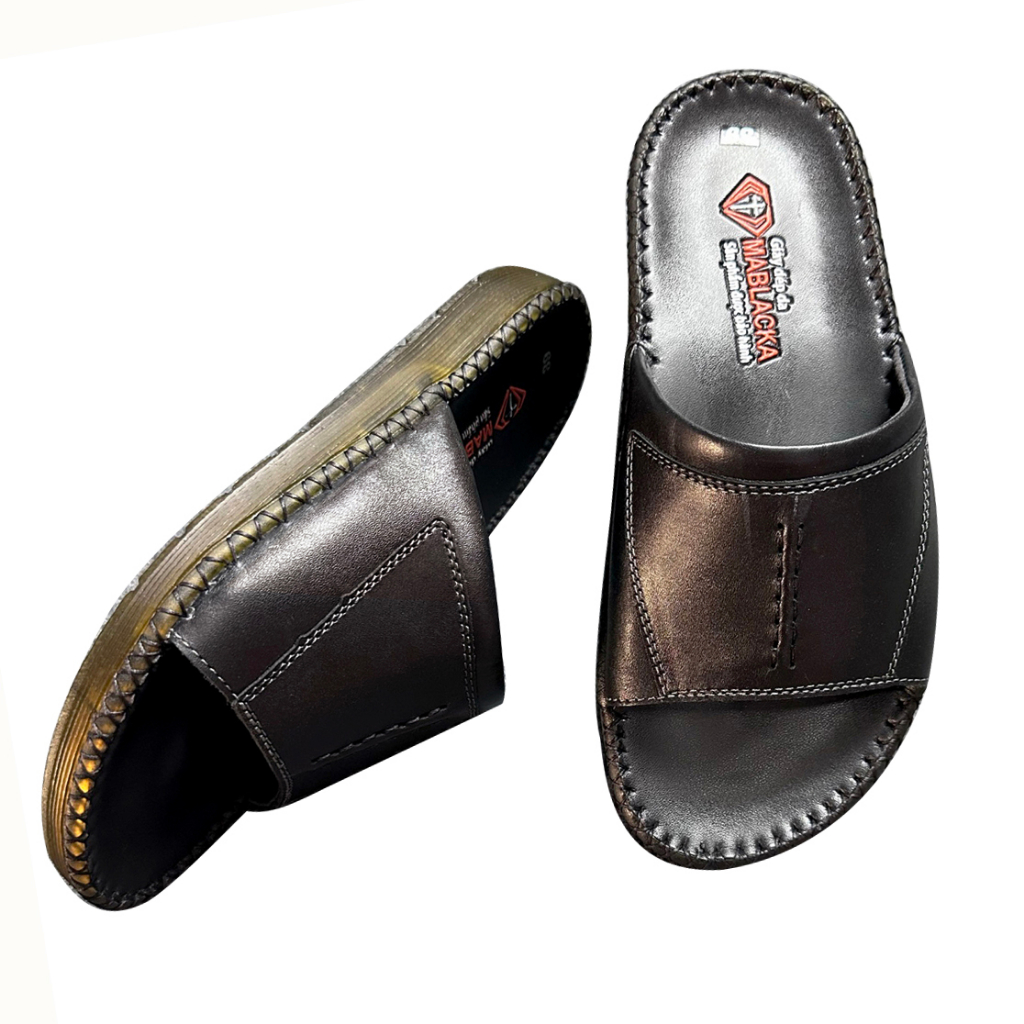 Dép da nam trung niên kiểu dáng thời trang D208