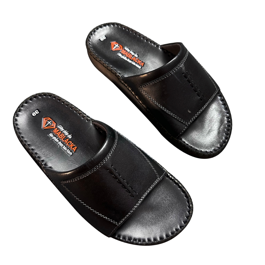 Dép da nam trung niên kiểu dáng thời trang D208