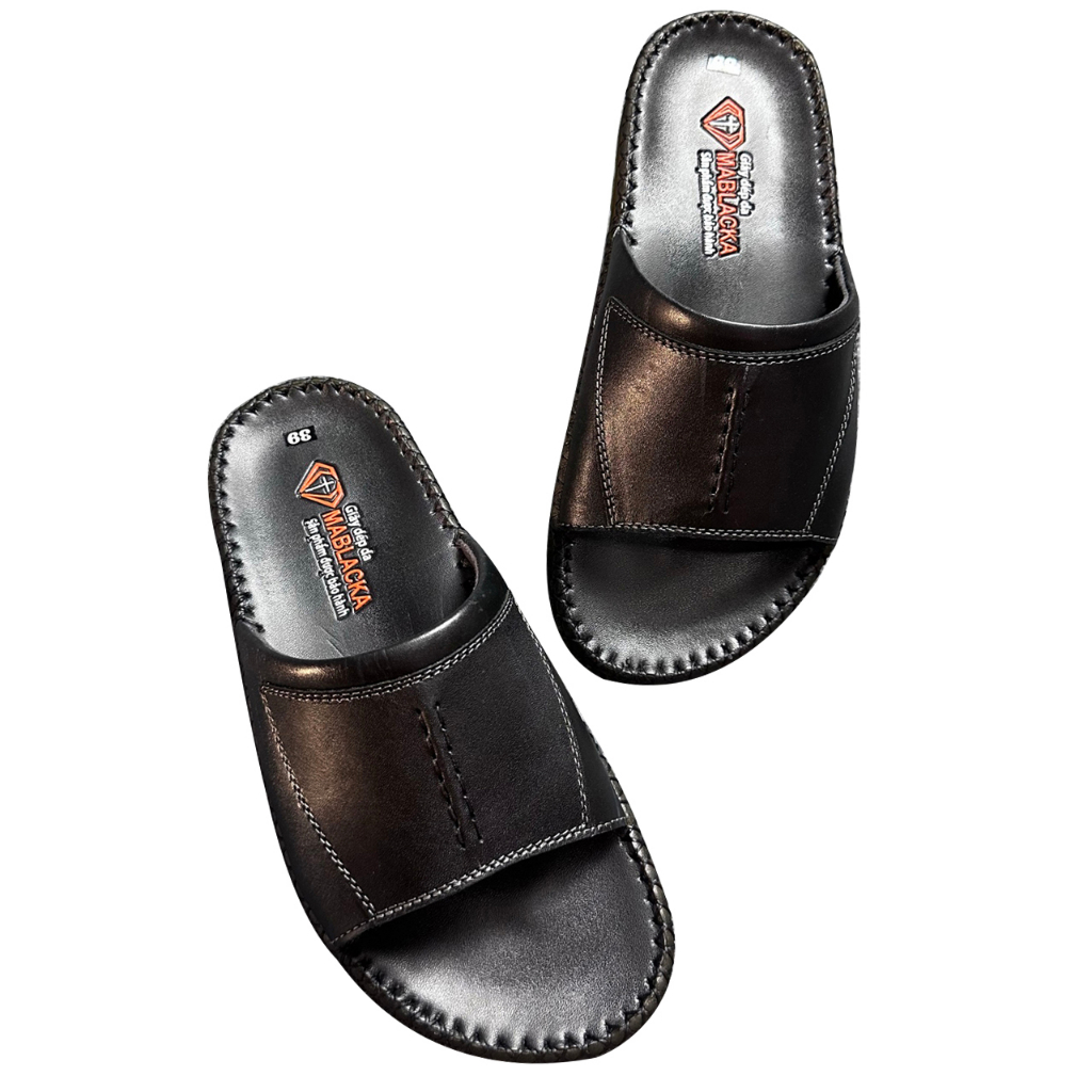 Dép da nam trung niên kiểu dáng thời trang D208