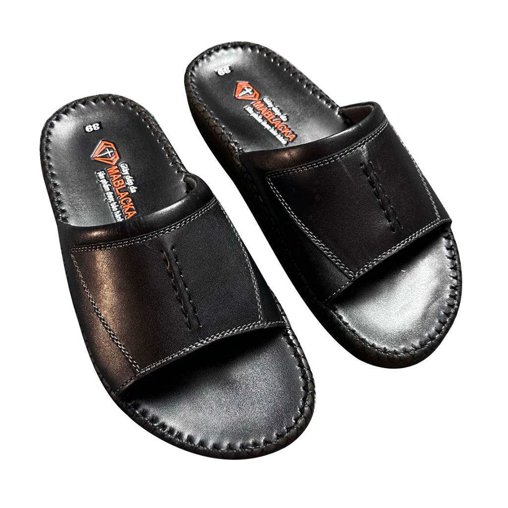 Dép da nam trung niên kiểu dáng thời trang D208