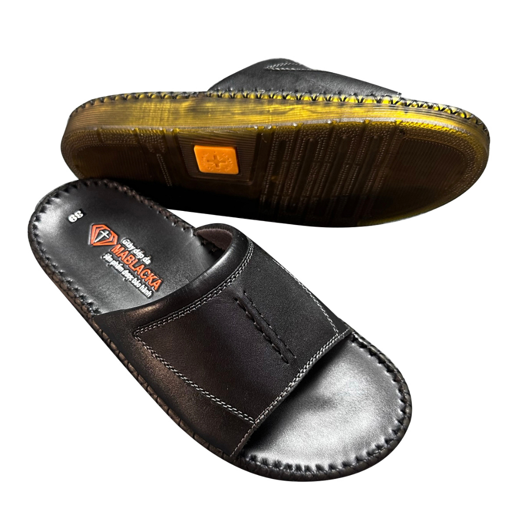 Dép da nam trung niên kiểu dáng thời trang D208
