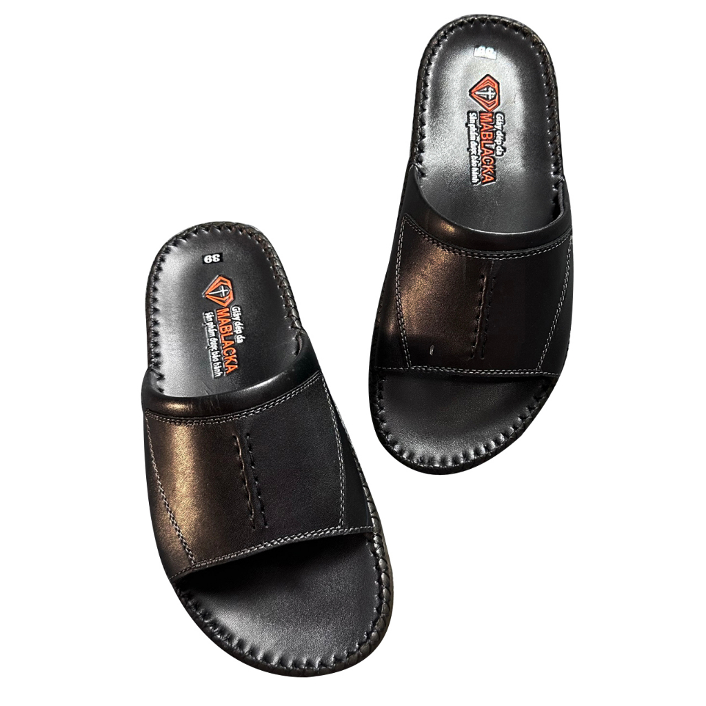 Dép da nam trung niên kiểu dáng thời trang D208