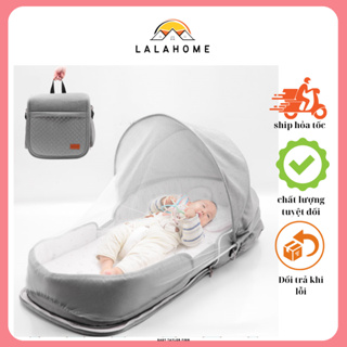Nôi cho bé, Nôi gấp gọn cho bé kèm màn che, Nôi nằm chung giường sơ sinh, Nôi nệm di động mang đi