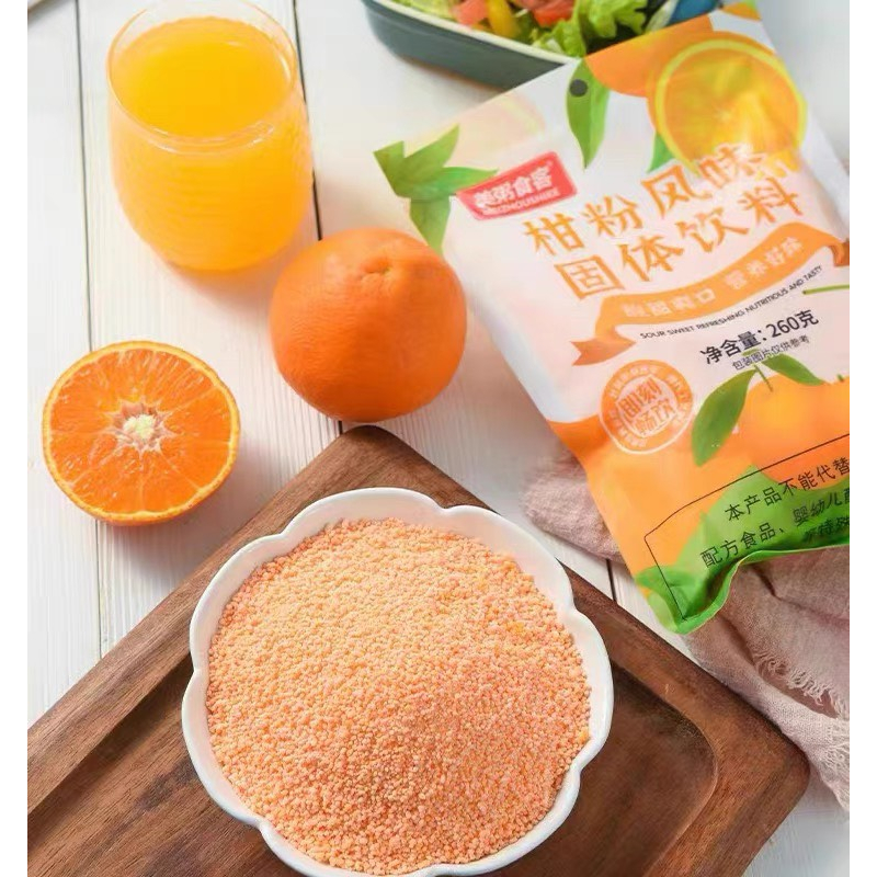 Bột Pha Nước Ép Trái Cây Detox Vị Dâu Tây, Đào, Cam Meizhoushike - Túi 260g