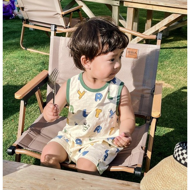 Body liền thân cộc tay cotton đũi cao cấp cho bé trai, bé gái 8 - 24kg, nhimhouse