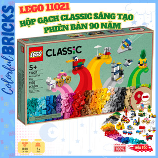 Đồ chơi lắp ráp lego 11021 hộp gạch classic sáng tạo phiên bản 90 năm - lego classic chính hãng