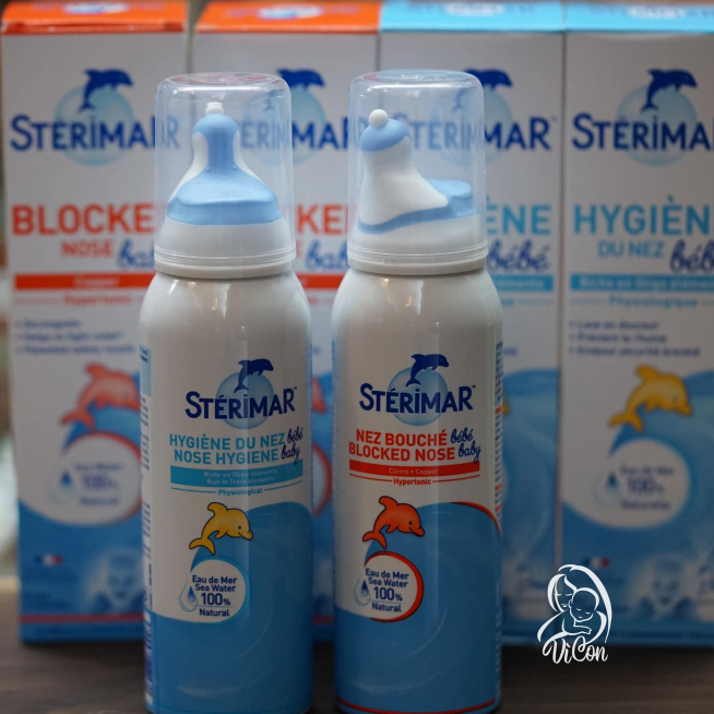 Xịt muối biển cá heo Sterimar 100ml nội địa pháp