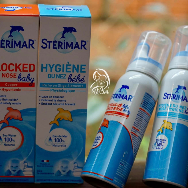 Xịt muối biển cá heo Sterimar 100ml nội địa pháp