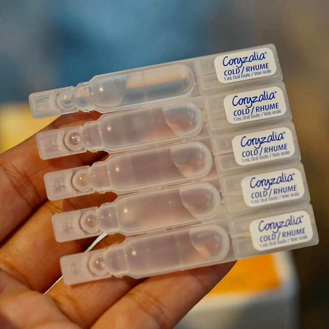 Nước muối uống Coryzalia Boiron hộp 30 ống