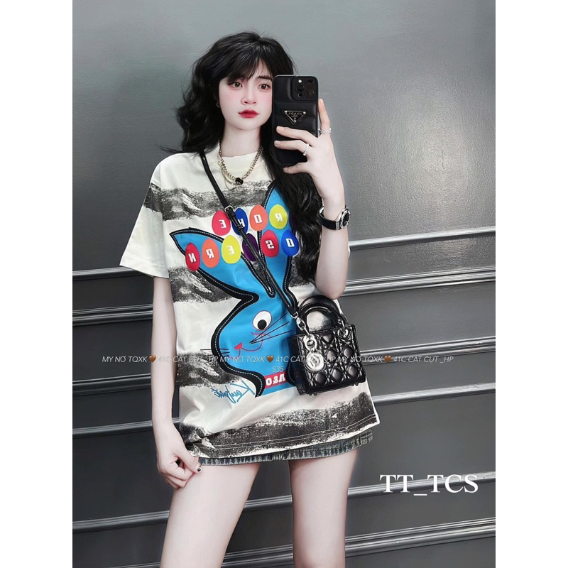 Áo phông loang bé mặt cười Hottrend 50-70kg thun lạnh 3D