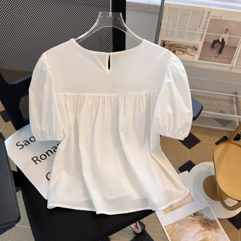 Áo Bigsize Nữ Mập Fashion Áo Kiểu Bigsize Nữ Áo Nhún Hai Màu From Dáng Che Khuyết Điểm, Thoải Mái, Dễ Phối AO0063