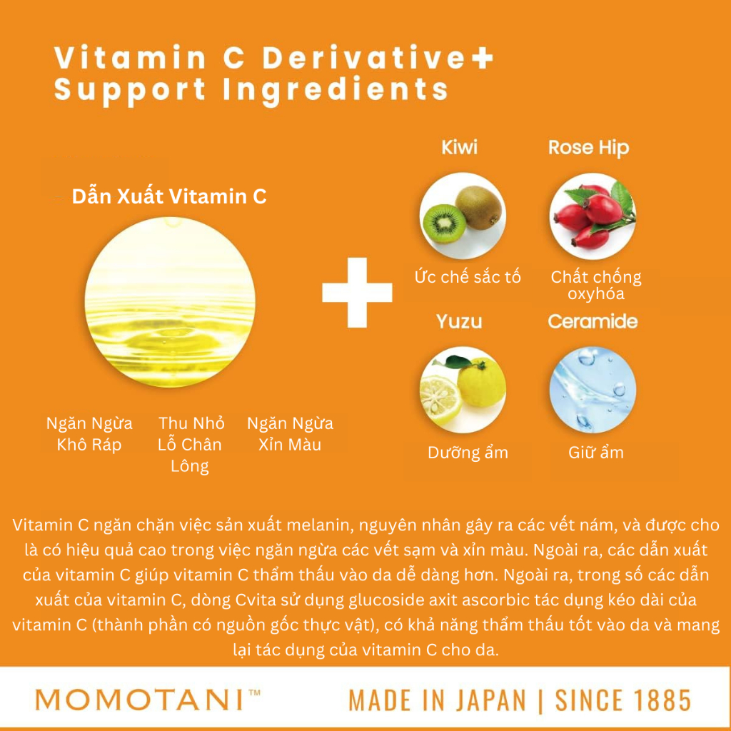 Kem Dưỡng Chứa Vitamin C Dưỡng Trắng Da Và Dưỡng Ẩm MEISHOKU CVita 45G