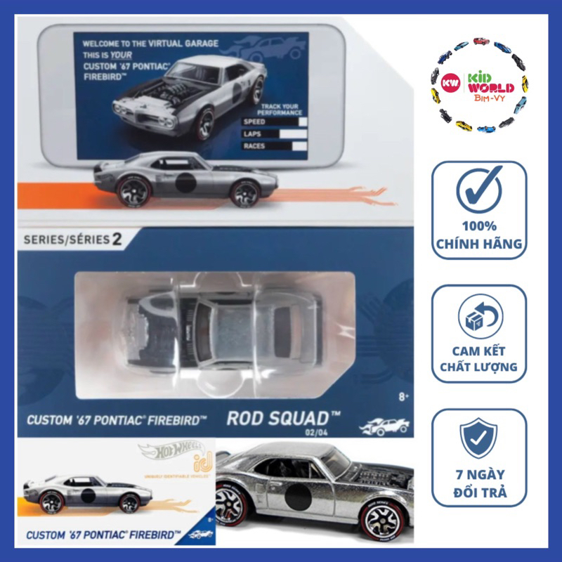 Xe mô hình Hot Wheels ID Series 2 Custom '67 Pontiac Firebird HBG15.