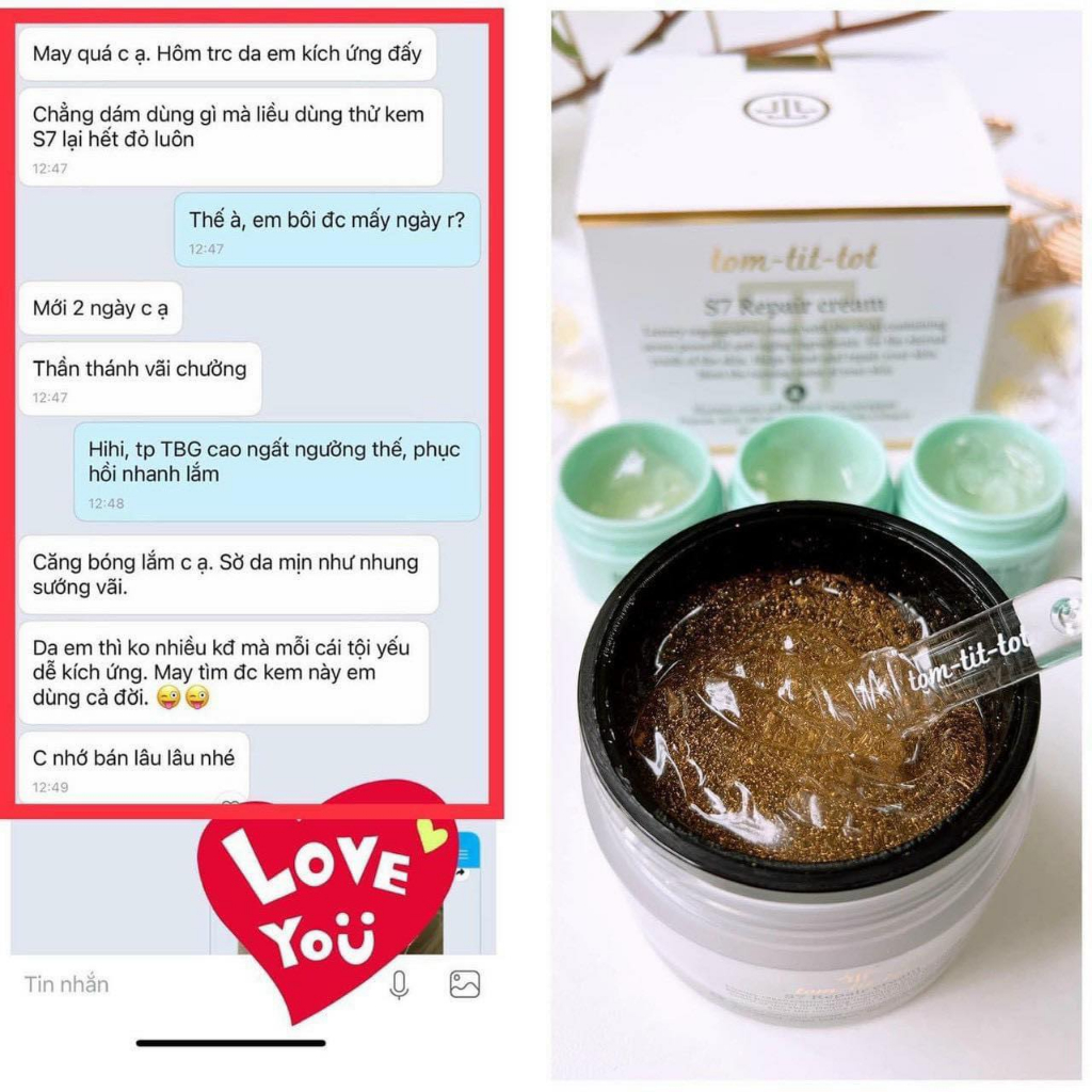 Kem Dưỡng Da Chống Lão Hóa Tom Tit Tot - S7 REPAIR CREAM 10ml