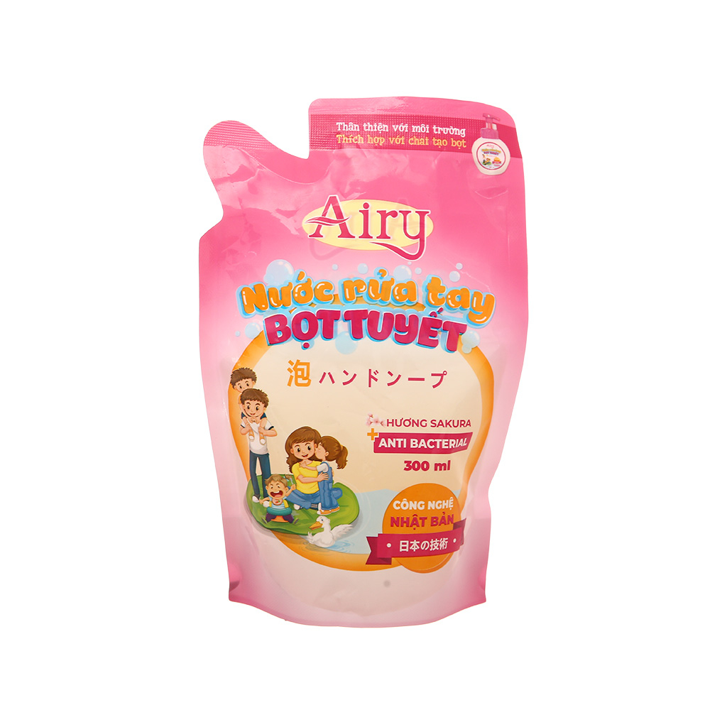 Nước rửa tay Airy hương Sakura túi 300ml