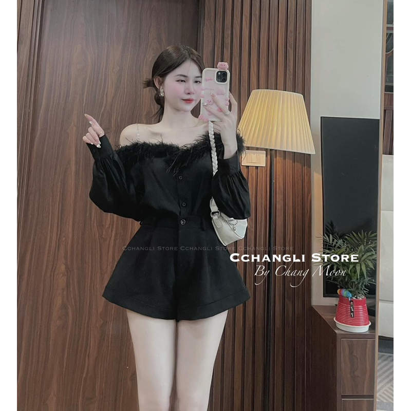 Sơ Mi Trễ Vai Lông Dài Tay Siêu Hot Phong Cáh Tiểu Thư Nhẹ Nhàng Sang Chảng