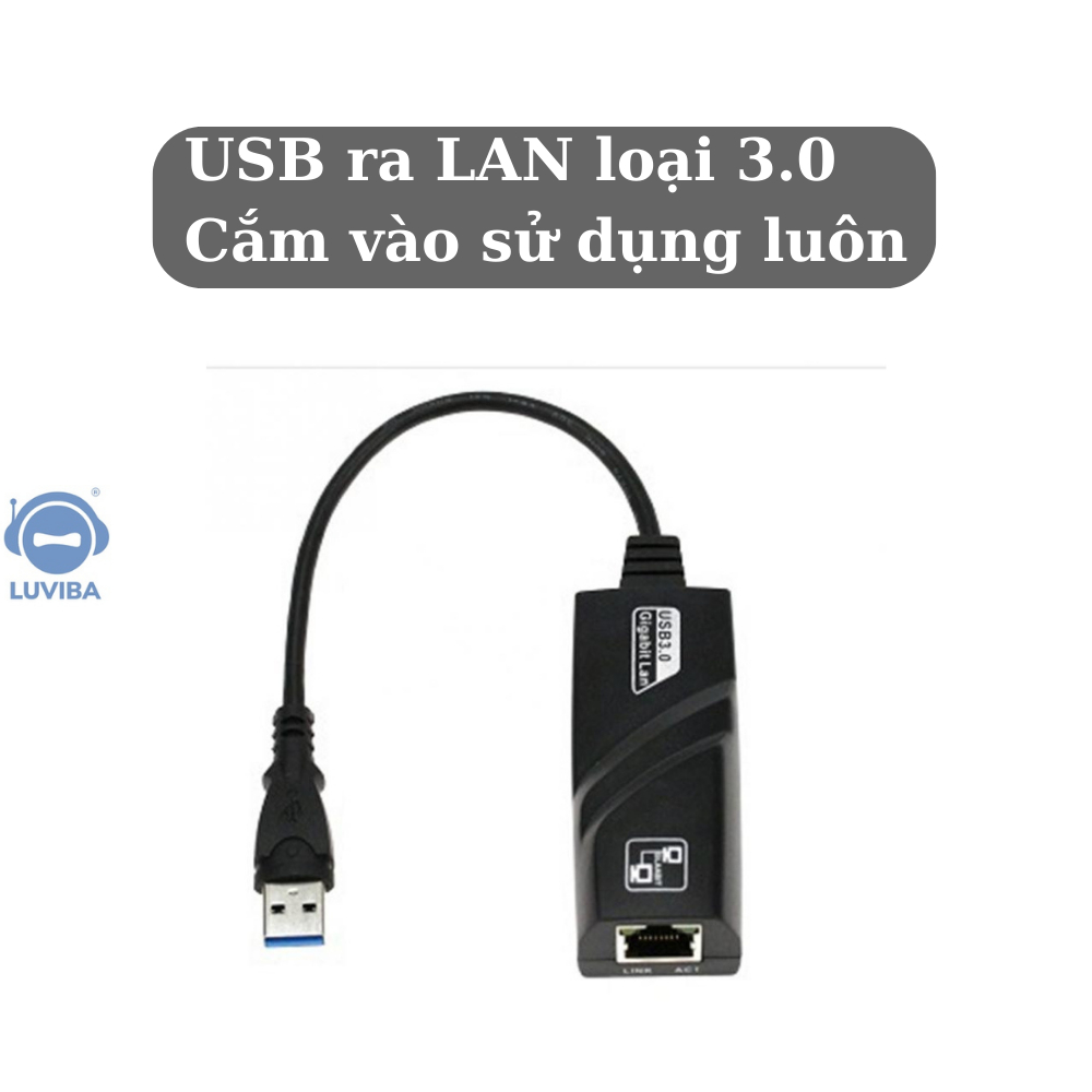 USB to LAN cáp chuyển đổi từ USB sang LAN LUVIBA UL20