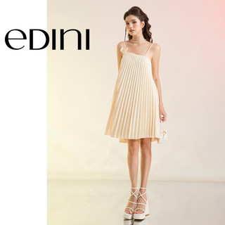 Đầm Hai Dây Xếp Ly Dáng Xòe Đính Nơ Dễ Thương - EDINI - D1618