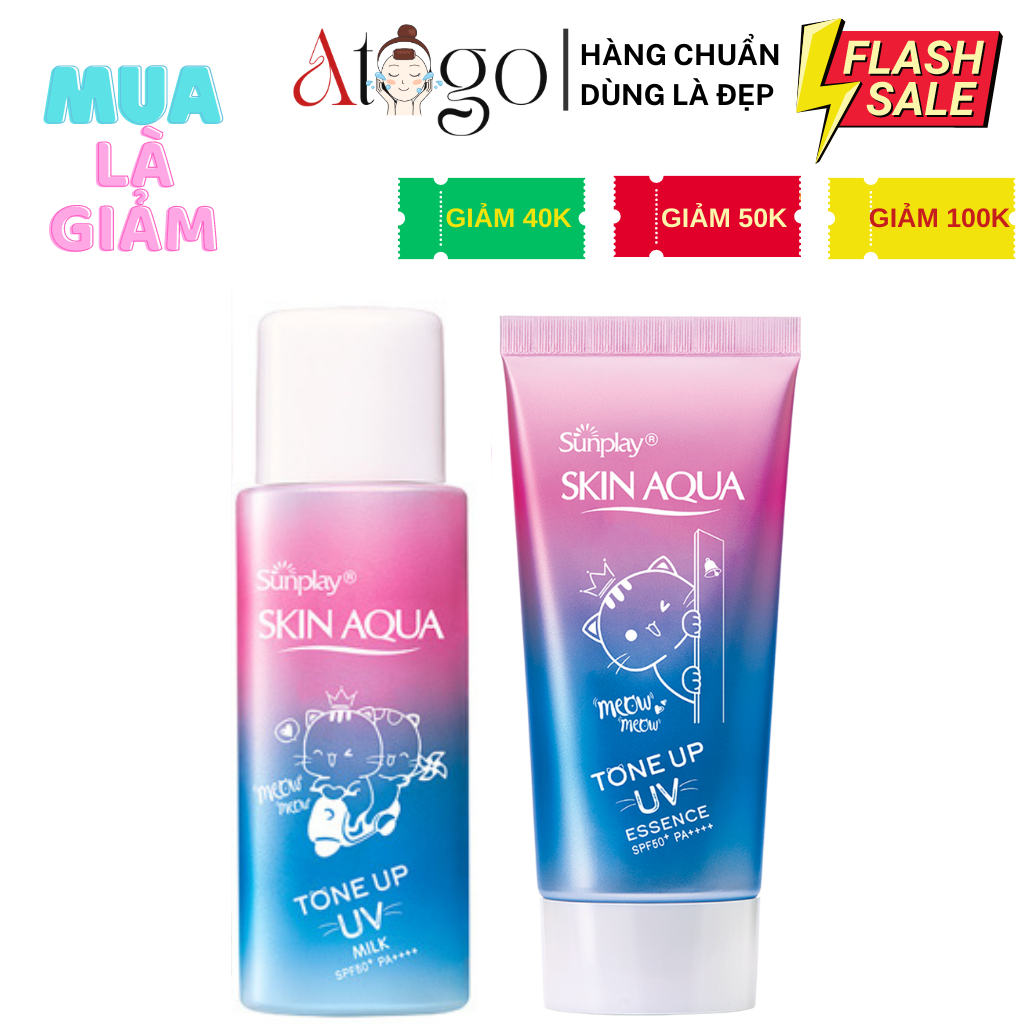 Kem Chống Nắng Hiệu Chỉnh Sắc Da Sunplay Skin Aqua Tone Up Uv Lavender Spf50+ Pa++++ 50g