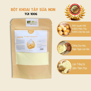 Bột khoai tây sữa non ủ trắng, đắp mặt NTFARM