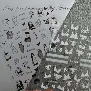 Sticker nail dán móng tay hình sexy - CA - ME