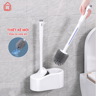 Bộ chổi cọ toilet nhà vệ sinh tích hợp chà sàn nhà tắm có gắn tường chà sạch mọi ngóc ngách, vết bẩn - nhamoivn