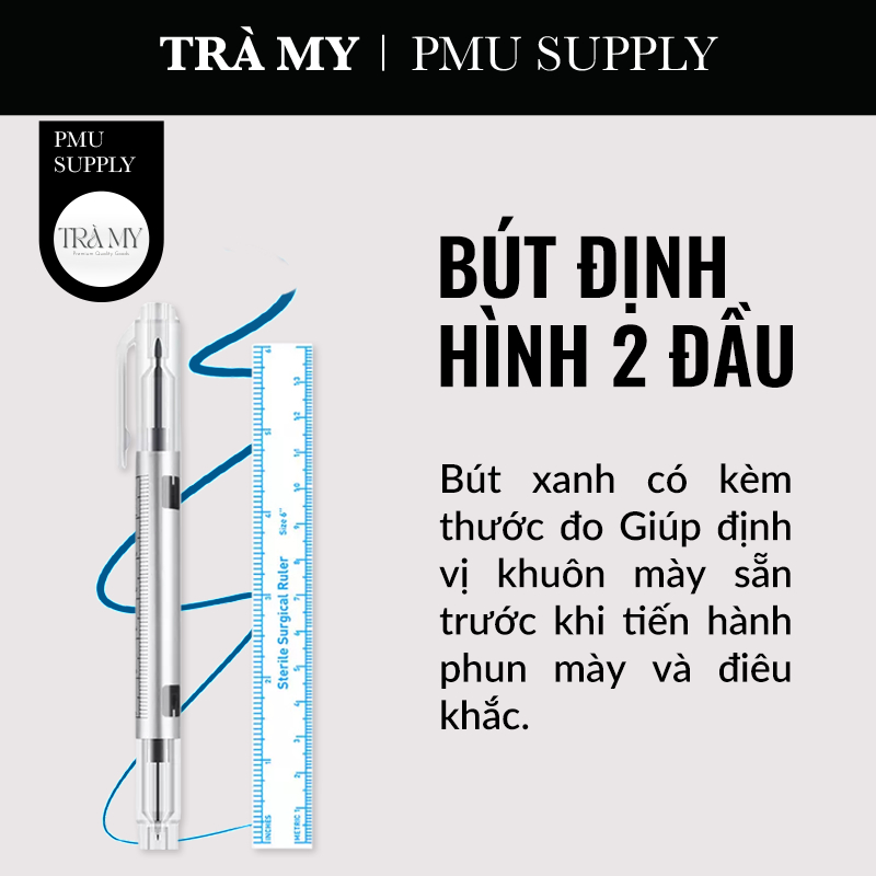 Bút Định Hình 2 Đầu To Nhỏ 3 Màu
