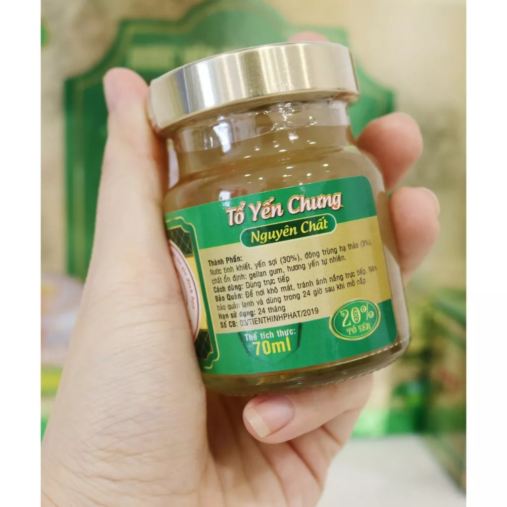 Yến sào ,Yến Chưng Đông Trùng Hạ Thảo SALANEST 20% yến tươi 6 hủ có túi giấy