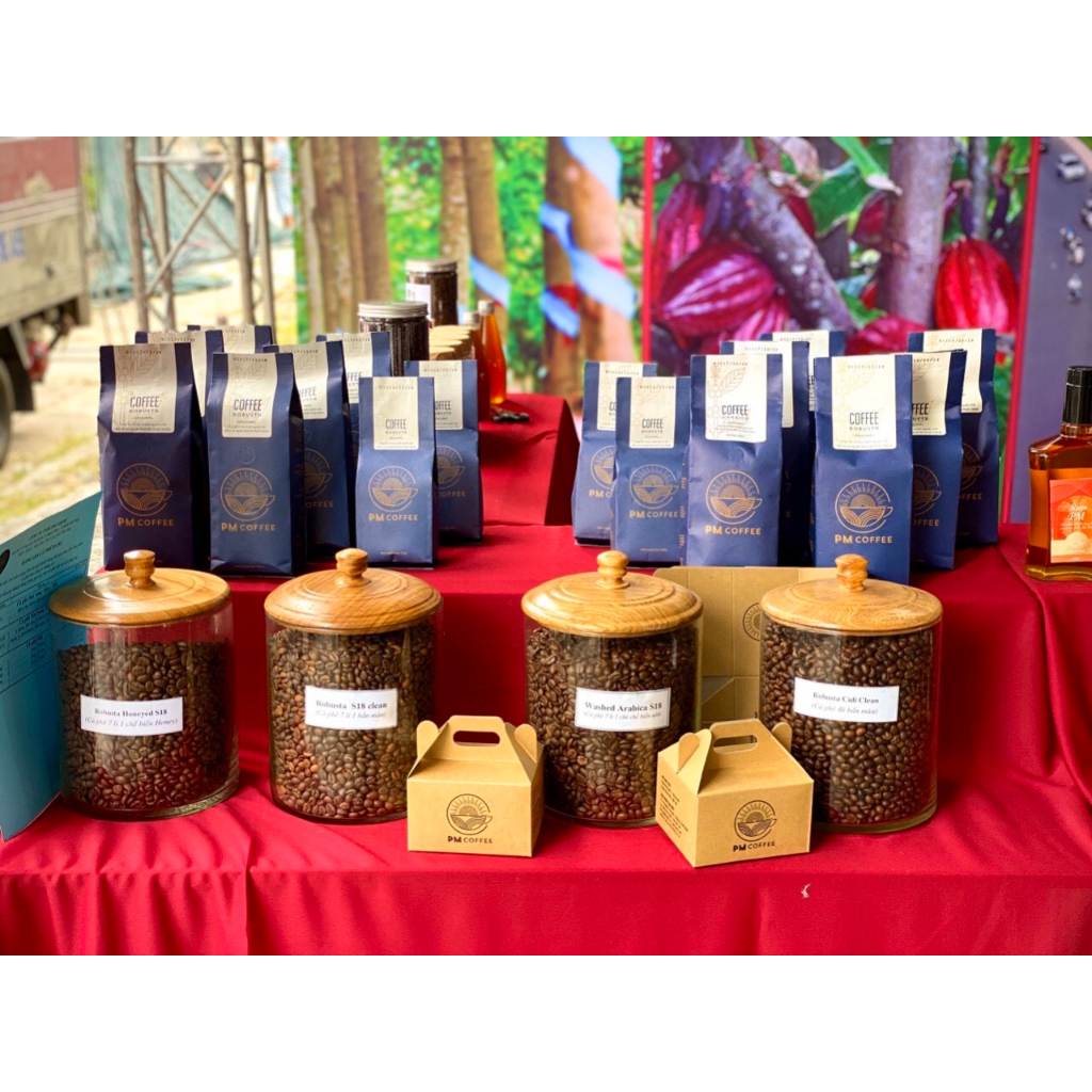 Cà Phê Hạt Robusta Nguyên Chất Rang Mộc 100%