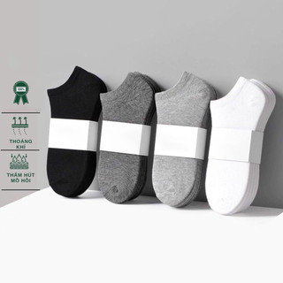 Tất vớ trơn Unisex kiểu dáng Basic co dãn 4 chiều
