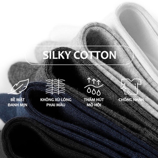Tất vớ trơn Unisex kiểu dáng Basic co dãn 4 chiều