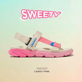 Giày sandal shondo F6 Sport hồng be F6S7227