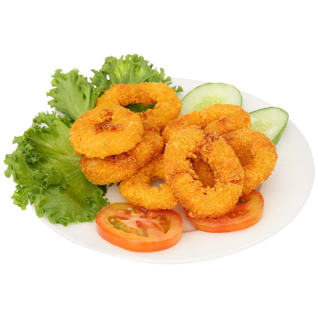 Mực vòng chiên giòn hấp dẫn