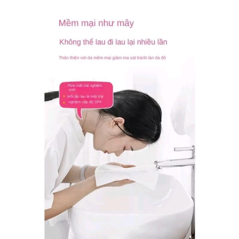 Khăn nén rửa mặt họa tiết gấu dâu losto hình viên kẹo,khăn mặt nén du lịch gấu dâu dùng 1 lần