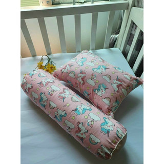 Gối nằm cotton kèm ruột, gối ôm kèm ruột cho bé