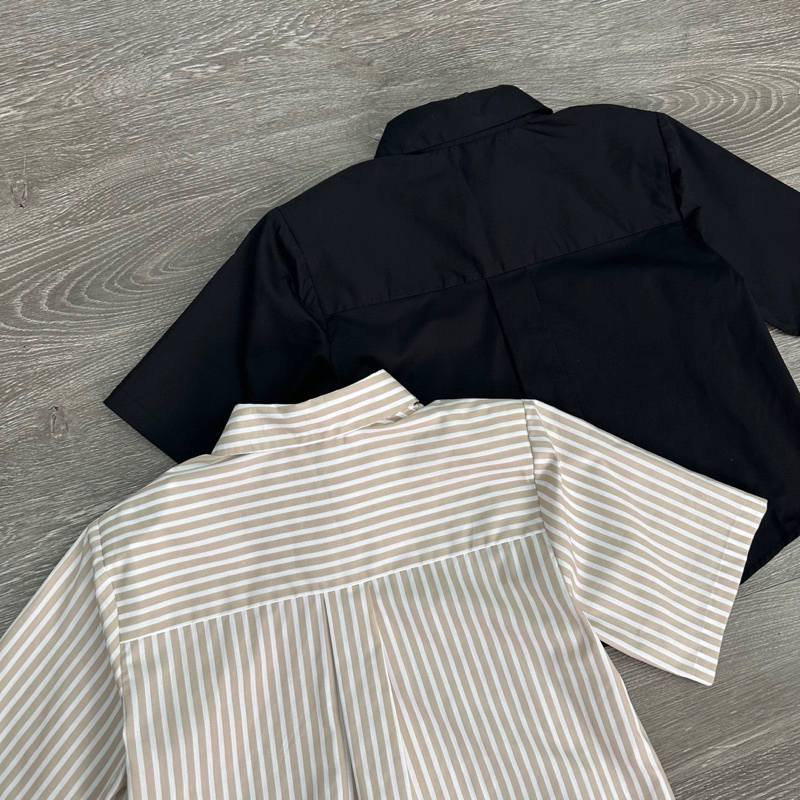 AnDi.vnxk Áo sơ mi tay ngắn có mút vai xuất xịn - M.ixxo