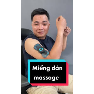 Miếng dán massage xung điện cổ vai gáy, bắp tay, lưng 10 chế độ mát-xa, pin sạc - Máy massage mini toàn thân an toàn NEW