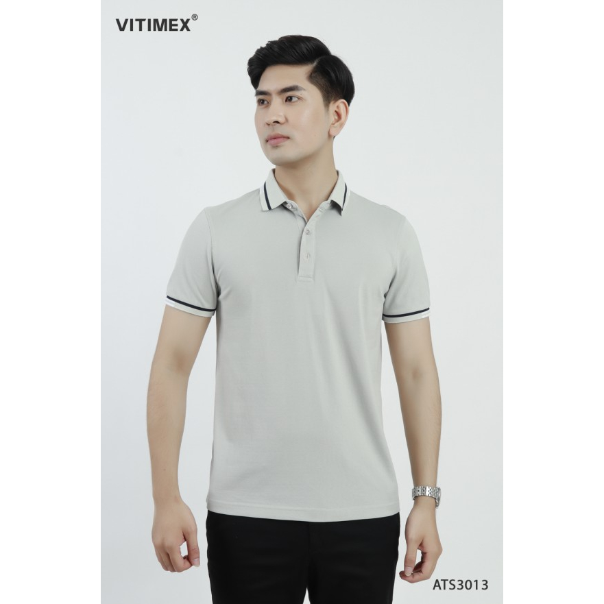 Áo thun nam Polo VITIMEX sợi Tre mềm mượt thoáng khí ATS3013