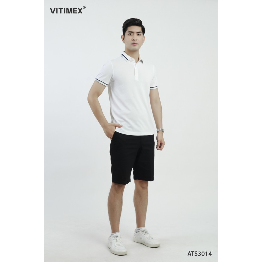 Áo thun nam Polo VITIMEX sợi Tre mềm mượt thoáng khí ATS3014