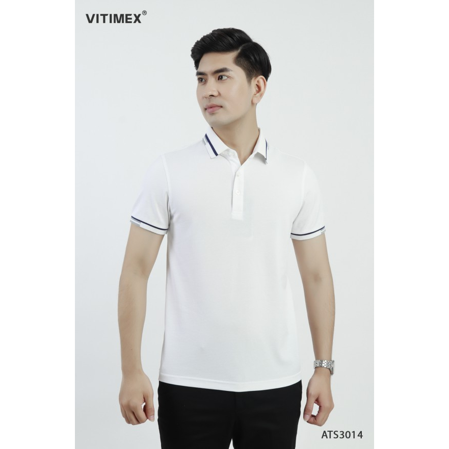 Áo thun nam Polo VITIMEX sợi Tre mềm mượt thoáng khí ATS3014