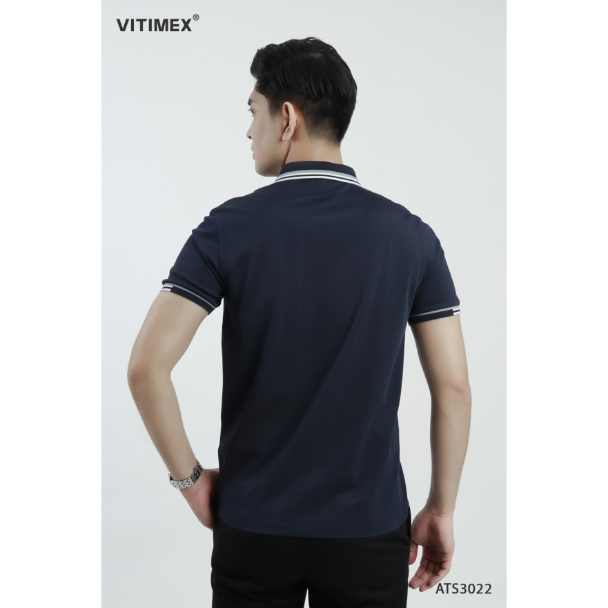 Áo thun nam Polo VITIMEX sợi Tre mềm mượt thoáng khí ATS3022