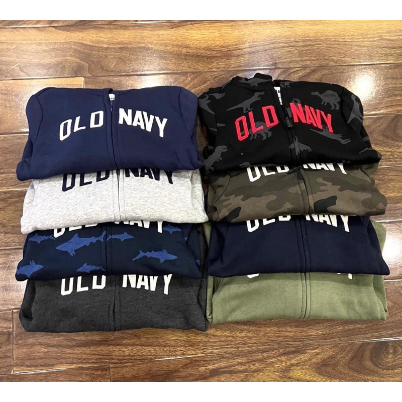 Ao oldnavy nỉ bông kéo khoá sz 12m-5y