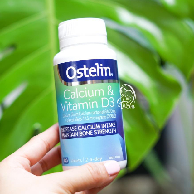 Canxi và Vitamin D3 cho mẹ bầu Ostelin Calcium & Vitamin D3 130 viên Úc