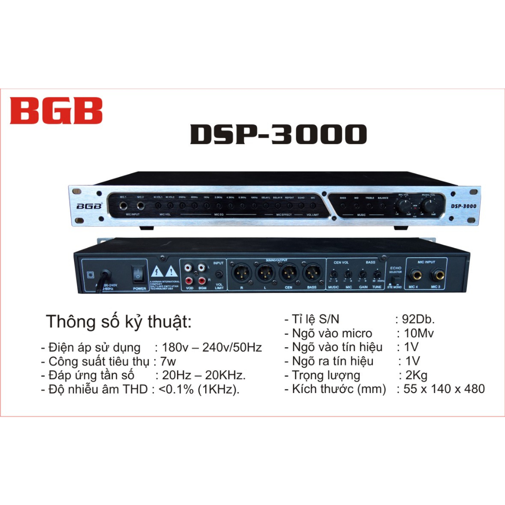 Đầu vang karaoke CaliPhate K14 - Karaoke 2 hàng nút, 4 Mic