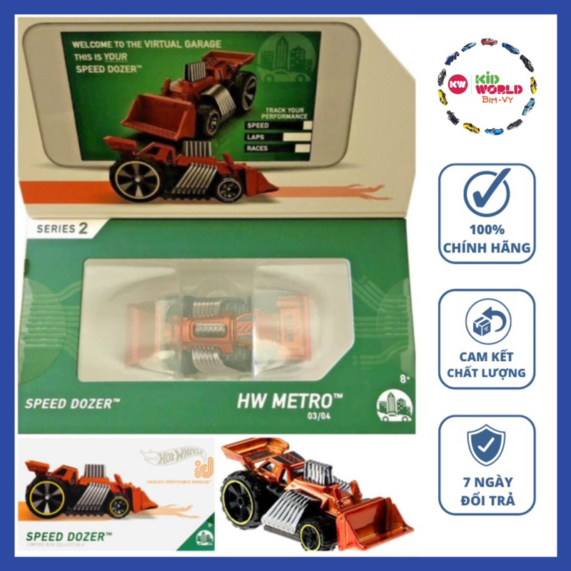 Xe mô hình Hot Wheels ID Series 2 Speed Dozer HBG29.