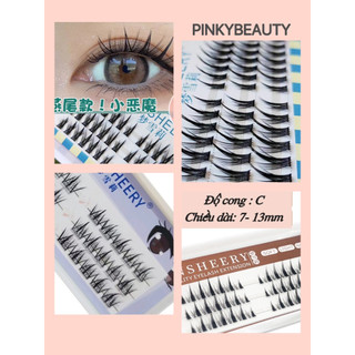 Lông Mi Giả thiết kế TM Dạng Chùm Pinky Beauty, Các Kiểu Mi Chùm Tự Nối Tại Nhà Phong Cách Hàn Quốc Siêu Đẹp Kích Thước