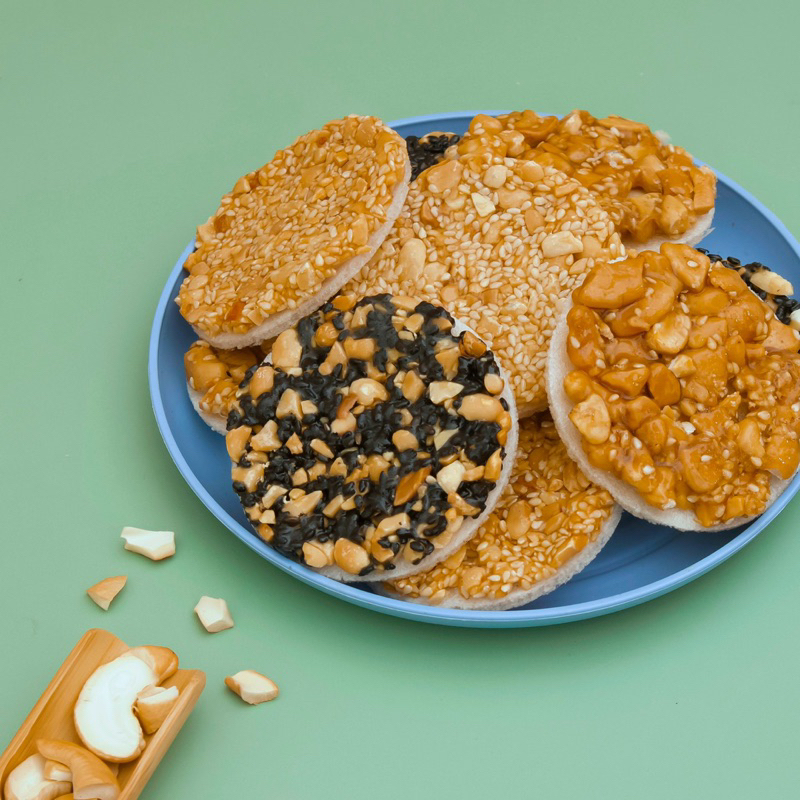 Túi mix kẹo điều & mè & đậu phộng bánh tráng