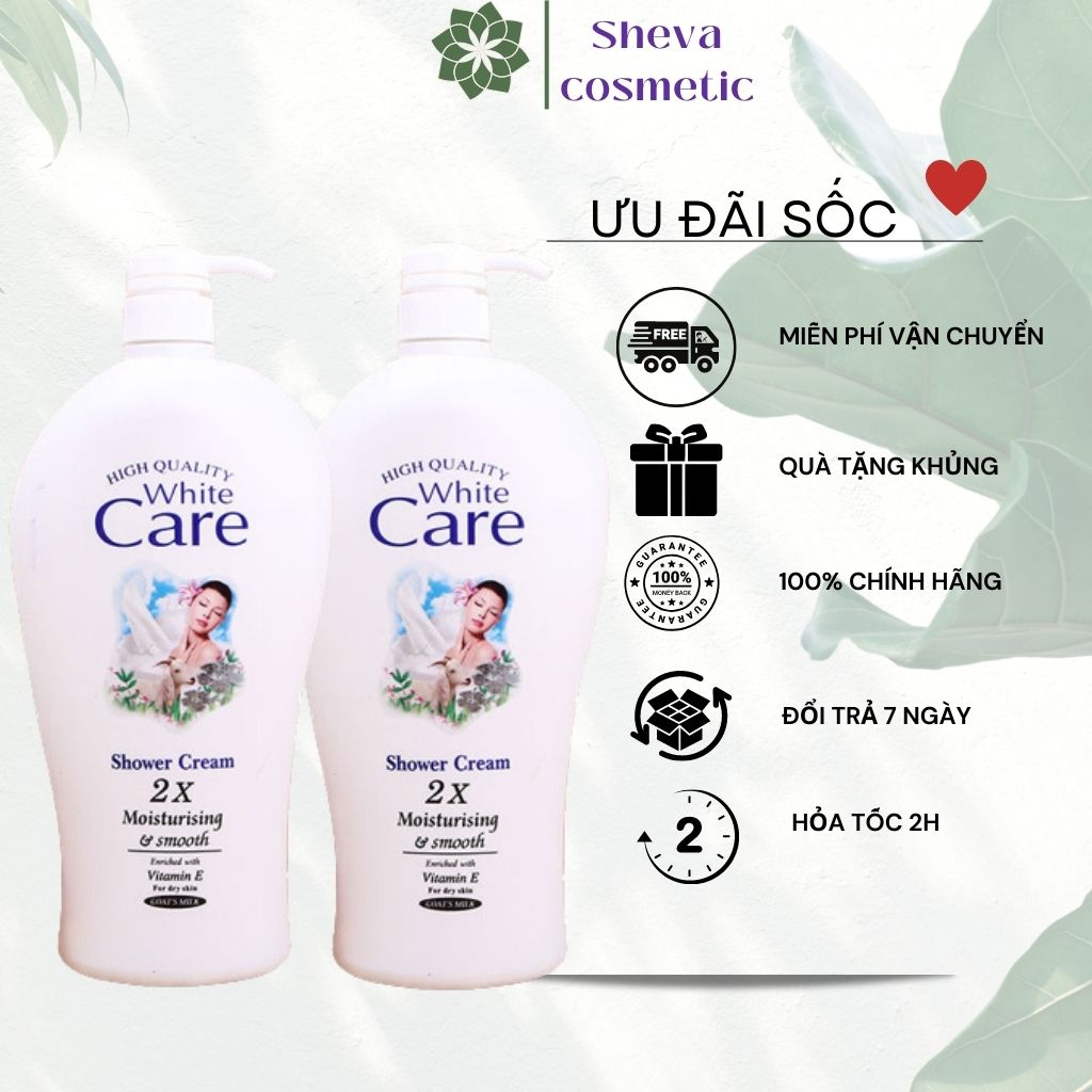 Sữa tắm dê White care 9x chai 1200ml