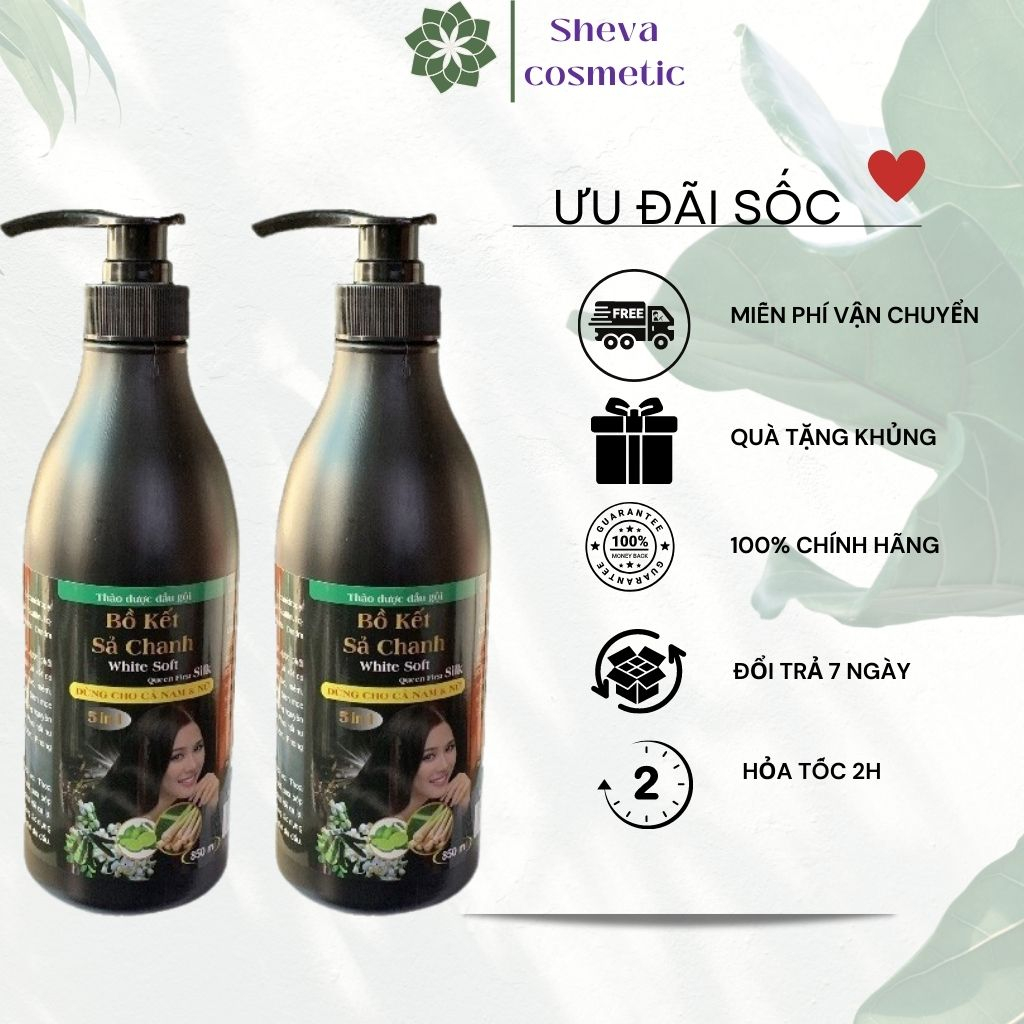 Dầu gội bưởi bồ kết sả chanh ai dè silk 800ml