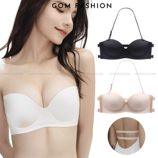 Áo lót cúp ngực GOMTAT đa năng thời trang, đệm nâng vòng 1 không đường may - SA-018